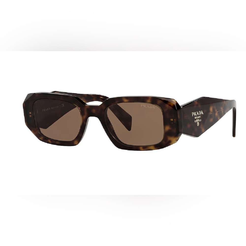 Prada Scultoreo Narrow Sunglasses- Havana Tortoise Shell